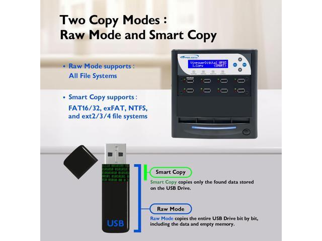 Vinpower Compact USB 1 to 7 Multiple Pen Drive Memory Card USB Duplicator/Copier with Asynchronous Duplication