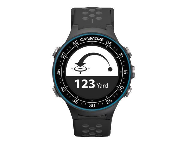 CANMORE TW-410G GPS Golf Watch with Step Tracking - 38,000+ Free Worldwide Golf Courses Preloaded - Waterproof -User Friendly (Black)