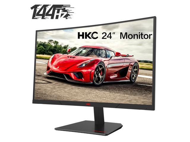 HKC 24" 144Hz Curved 1080P Ful HD AMD Sync Gaming Monitor Vesa Mount 2 Year Warranty DP Inputs