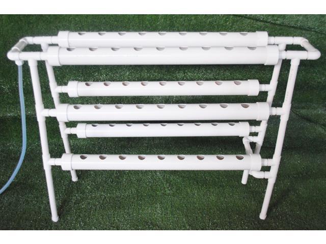 Intsupermai Hydroponic Grow Kit Ladder Double Side 6 Pipe 54 Plant Site Gardening Supplies