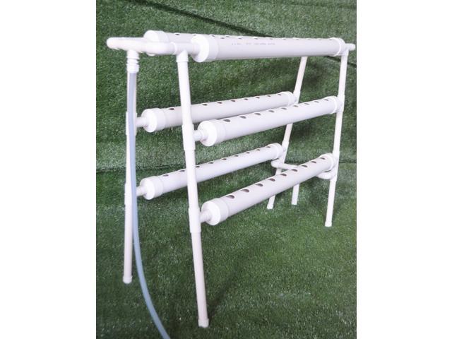 Intsupermai Hydroponic Grow Kit Ladder Double Side 6 Pipe 54 Plant Site Gardening Supplies