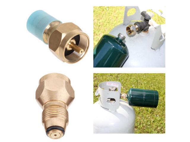 Intsupermai Propane Refill Adapter Lp Gas 1 Lb Cylinder Tank Coupler Heater 100% Brass