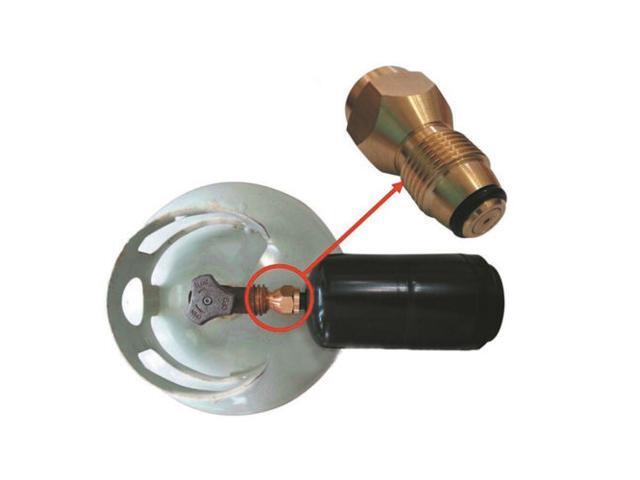 Intsupermai Propane Refill Adapter Lp Gas 1 Lb Cylinder Tank Coupler Heater 100% Brass