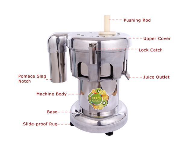 Intsupermai 110V 750W Commercial Fruit and Vegetable Juicer Automatic Centrifugal Extractor