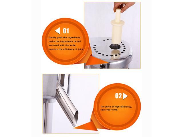 Intsupermai 110V 750W Commercial Fruit and Vegetable Juicer Automatic Centrifugal Extractor