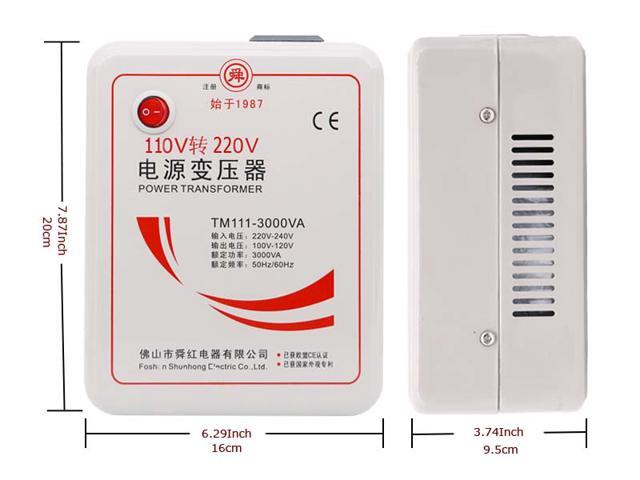 Intsupermai Commercial Adapter 110 Covert to 220V Transformer 1500W-2000W