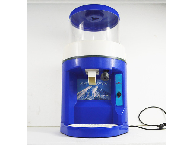 Intsupermai Fully Automatic Ice Crusher Electric Ice-cube Shaving Machine Snow Cone Maker Grinder for Commercial Use with Dust Cover