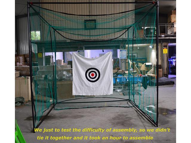 Intsupermai Golf Cage Hitting Net Golf Chipping Practice Net Driving Range for Indoor and Outdoor Golf Training