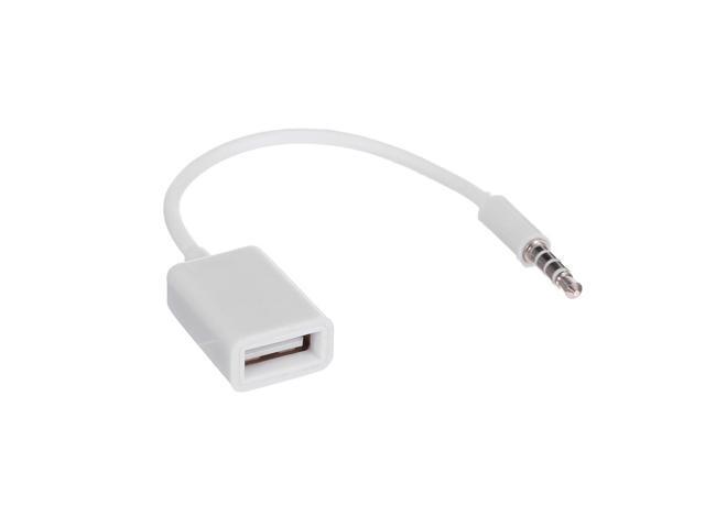 3.5mm Male Car AUX Audio Jack to USB 2.0 Female Adapter Converter Cord OTG Cable adapter cable