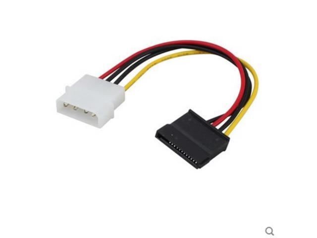 ATA SATA 4 Pin IDE to 15 Pin HDD Power Adapter Cable Hard Drive Adapter Male to Female Cord