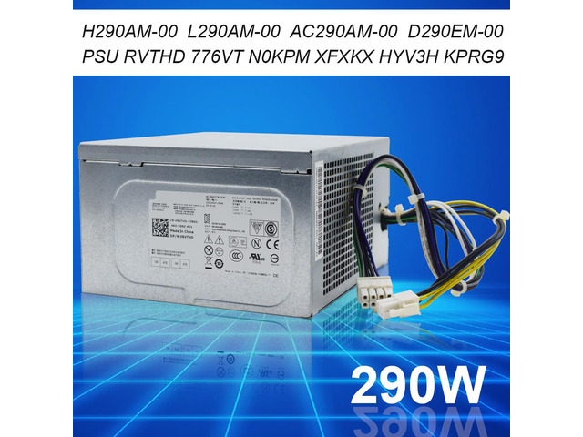 PSU For Dell 3020 7020 9020 T1700 290W Power Supply RVTHD L290AM-00 HU290AM-01 D