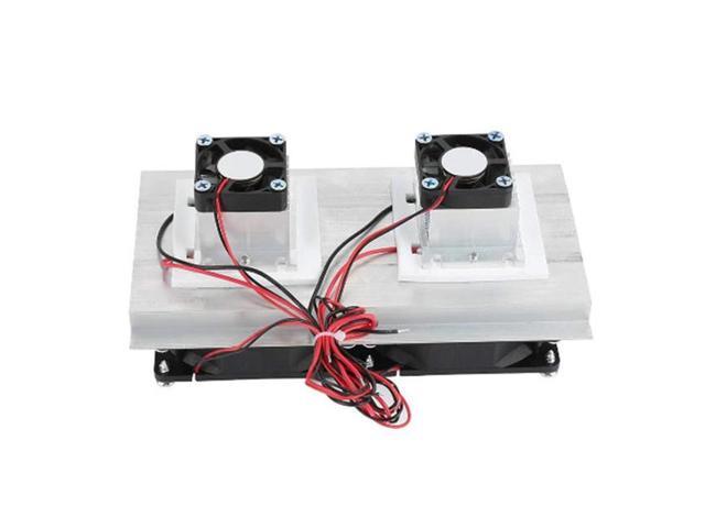 Thermoelectric Refrigeration Cooler DC12V Semiconductor Air Conditioner Dual Fan Cooling System Accessories DIY photo