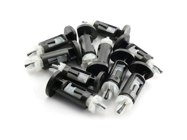 OIAGLH 10Pcs Plastic Mounting Clip For 4 Way CPU Coolers 1155 775 CPU Heatsink Mount Pin Push Screw Cooler Fan Fastener