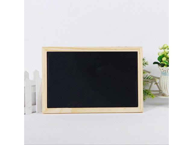 FOR 2X Double-Sided Blackboard Wooden Crafts Wooden Frame Small Blackboard Writing Message Board Home Decoration DIY Listing photo
