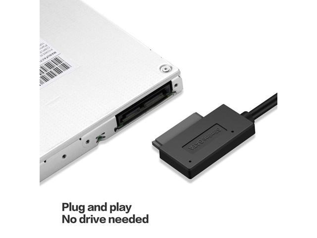 OIAGLH Adapter Cable Quick Data Transfer For Laptop Optical Drive CD/DVD ROM Slimline Drive