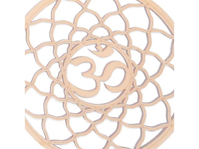 FOR 8Pack 14Cm Wooden Wall Sign Flower Of Life Shape Coaster Wood Wall Art DIY Coaster Craft Making Geometry photo