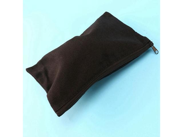 FOR 30Pcs Canvas Zipper Pouch Bags Canvas Makeup Bags Pencil Case Blank DIY Craft Bags For Travel DIY Craft Black photo