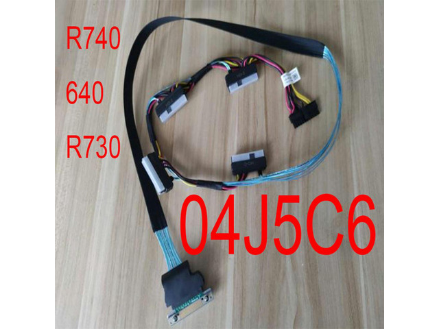 For R740 640 R730 Workstation Power Supply Cable 04J5C6 4J5C6 PERC-BP to SAS Harddisk Data Line Single Row 12p