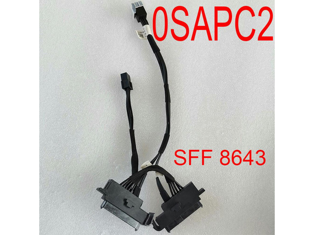 For SFF-8643 Workstation Power Supply Cable 0SAPC2 SAPC2 One Turn Two SAS Cable With MINI Small 6P P/N