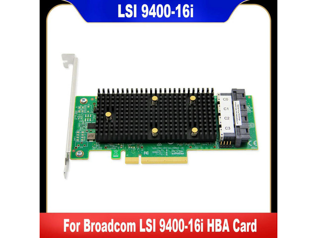 FOR 9400-16i HBA Card 05-50008-00 12Gbps SAS SATA PCIe NVME RAID Card 16 Port Tri-Mode Storage Adapters Controller