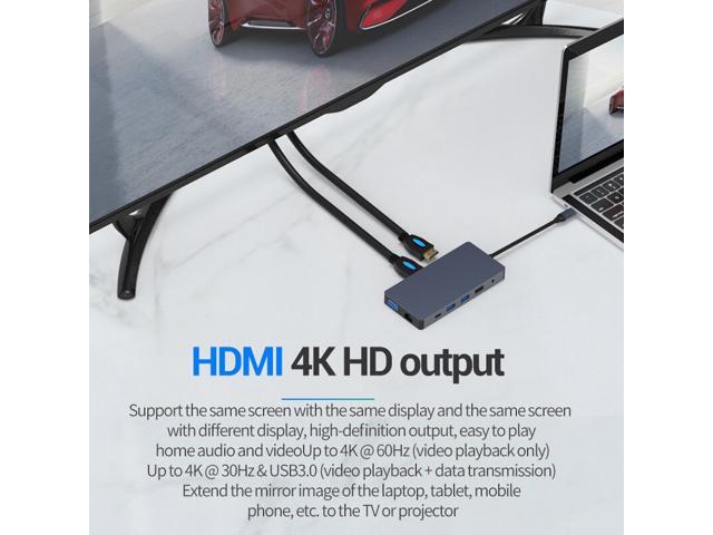 USB C HUB HDMI Type-C HUB To Hdmi USB 3.0 Thunderbolt 3 Card Reader For Macbook 2018 mate20 P30 glaxy S9 S10 USB C HUB