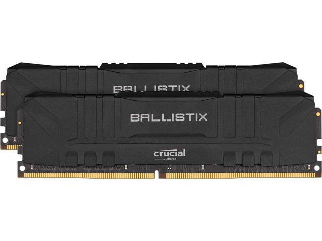 Crucial Ballistix 3200 MHz DDR4 DRAM Desktop Gaming Memory Kit 16GB (8GBx2) CL16 BL2K8G32C16U4B (Black)