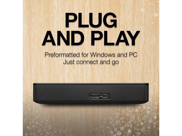 Seagate - 1TB External USB 3.0 Portable Hard Drive with Rescue Data Recovery Services - Black - image 5