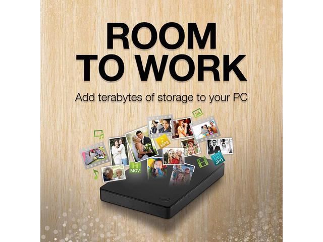 Seagate - 1TB External USB 3.0 Portable Hard Drive with Rescue Data Recovery Services - Black - image 4