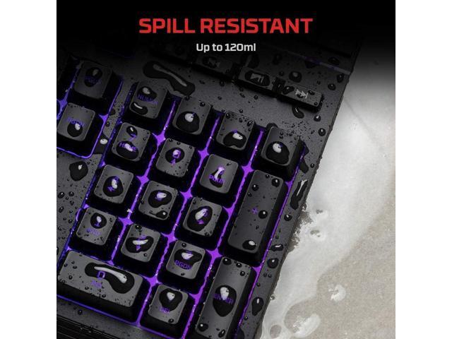 HyperX Alloy Core RGB Membrane Gaming Keyboard, Comfortable Quiet Silent Keys with RGB LED Lighting Effects, Spill Resistant, Dedicated Media...