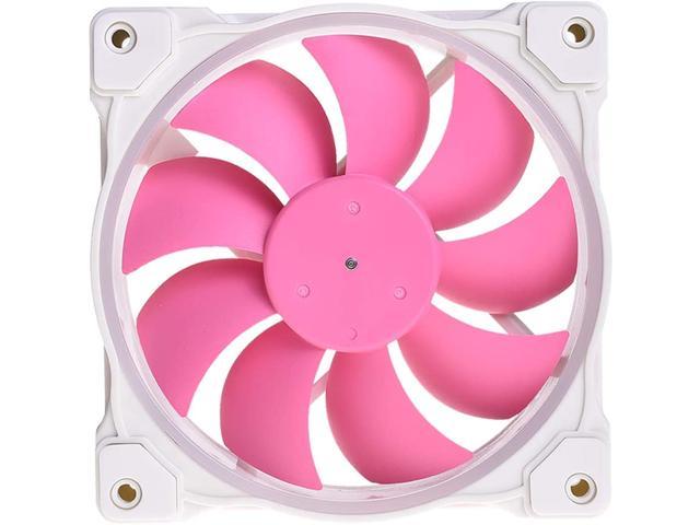 PINK Case Fan 120mm 5V 3 PIN Addressable RGB Cooling Fan MB Sync, 4 PIN PWM Speed Control Fans for Radiator/CPU Cooler/Computer Case