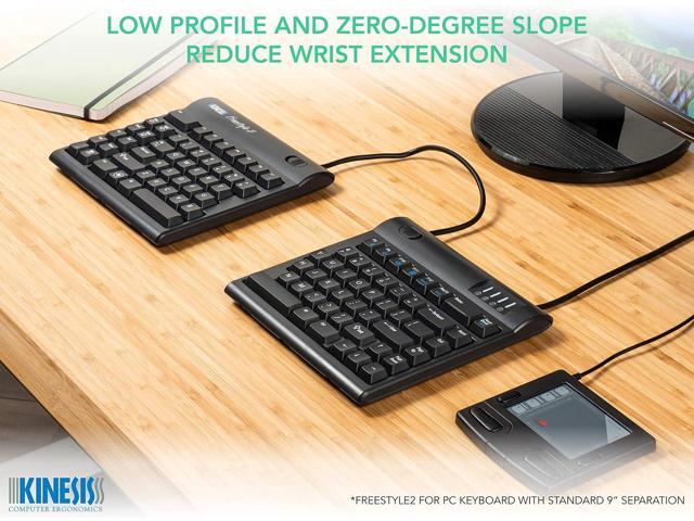 Kinesis Freestyle2 Ergonomic Keyboard for PC (20' Extended Separation)