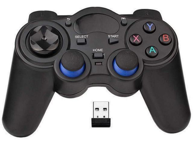 USB Wireless Gaming Controller Gamepad for PC/Laptop Computer(Windows XP/7/8/10) & PS3 & Android & Steam - [Black]