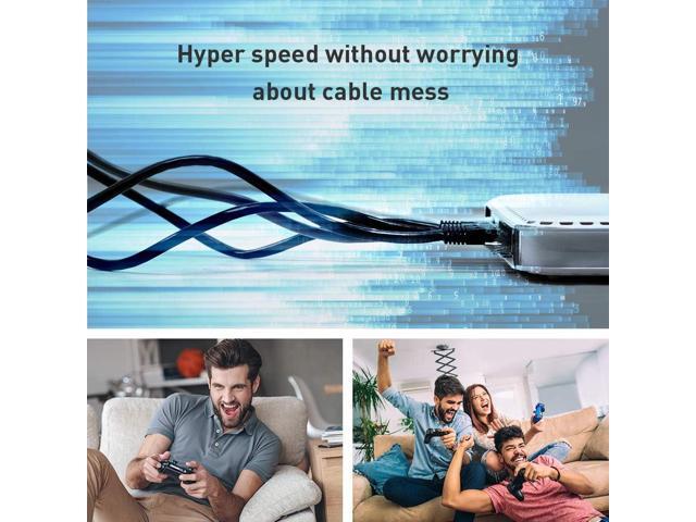 Cat 8 Ethernet Cable 6ft, Outdoor & Indoor, Double Shielded 26AWG 40Gbps 2000Mhz Patch Cord Heavy Duty LAN Cable Network Rj45 Connector Cable with...