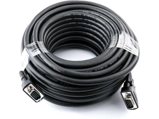 DTech 50 Feet VGA Monitor Cable Male to Male Cord 1080p High Resolution (15m)