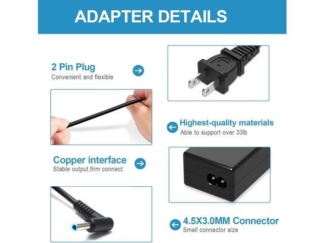 45W Charger for HP Laptop 14-DK 14-DQ 14-DF 14-DH 14-DS 14-FQ 14-EP 14-EK:14-DF0023CL DF0018WM 14-DK0731MS DK1025WM DK0002DX DK0028WM 14-DQ0040NR...
