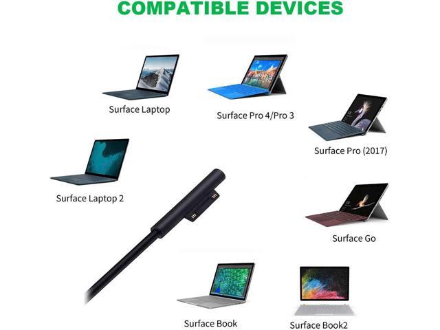 Surface Charger, 44W 15V 2.58A Power Supply AC Adapter Charger for Microsoft Surface Pro 3/4/5/6/7, Surface Laptop 3/2/1, Surface Go/Book, with 6ft...