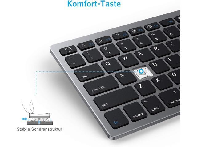 OMOTON Ultra-Slim Bluetooth Keyboard Compatible with iPad 10.9(10th/ 9th/ 8th Generation)/ 10.2, iPad Air 5th Generation, iPad Pro 11/12.9, iPad...