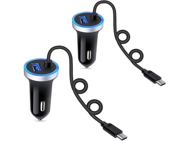 Fast Car Charger for Samsung Galaxy S25 S24 S23 S22 S21 A17 A56 A36 A26 A16 A15 A25 A35 A55 A54 A14 A53 A13 Z Fold 7 6 Z Flip 7 FE,3.4A USB C Car...