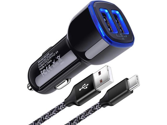 Car Charger for Samsung Galaxy A21 A11 A51 A20 A01 A10E A9 A50 A71 A12 A52 A15 A25 A14 A13 A53 A54 S24 S23 S22 S21 S20 Ultra S10 S9 Note 20, Pixel...