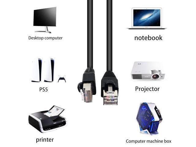 QIANRENON RJ50 Cable 10P10C Cat 5E Male to Male Modular Crystal Plug with Shielding Connectors for Scanning Code Guns, Laser Printing Equipment,...