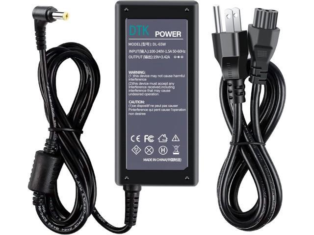 Dtk 19V 3.42A 65W Ac Adapter for Acer Laptop Computer Charger Notebook PC Power Cord Supply Source Plug Connector Tip Size: 5.5 x 1.7mm (Not fit...