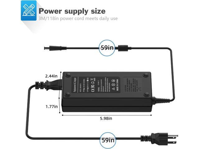 135W AC Adapter Laptop Charger for HP 391174-001 384023 481420-001; HP DC7800 DC7900; HP Compaq Elite 8000 8200 8300 with Size 7.4mm 5.0mm Power...