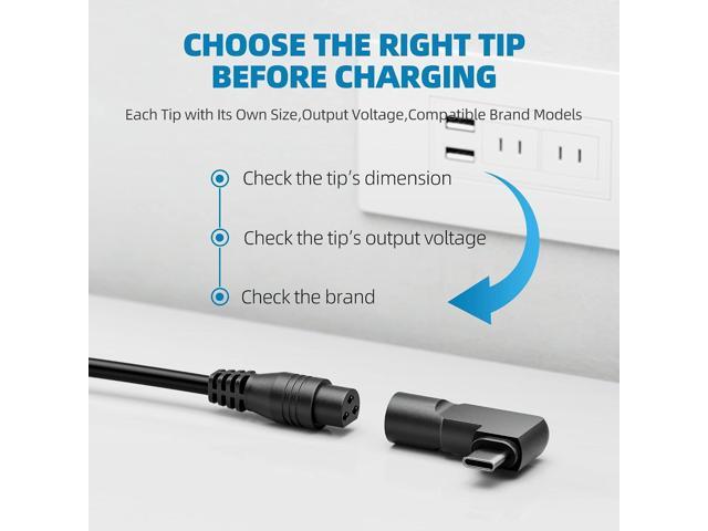 Powseed 65W Universal Laptop Charger USB C for MacBook Dell HP Lenovo Acer Chromebook Asus Samsung Sony Toshiba Gateway 18.5V 19V 19.5V 20V...