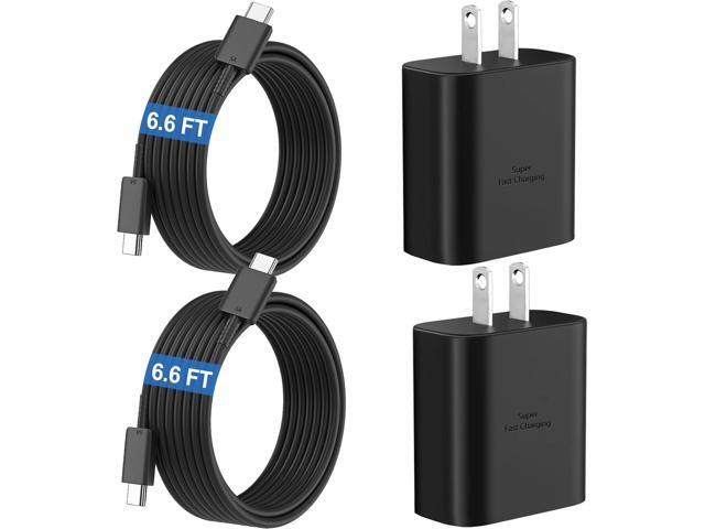 45W Super Fast Charger USB C Android Phone Charger Type C Charger Fast Charging Block with 6.6FT C Charger Cord for Samsung Galaxy S25/S25...