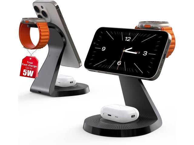 3 in 1 Charging Station for Apple Devices,Mag-Safe Charger Stand Fast Charging,Wireless Charger for iPhone 16/15/14/13/12 Series,& AirPods,&...