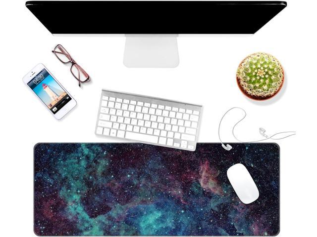 Dynippy Thin Extended Gaming Mouse Pad 31.5 * 11.8 * 0.08 inch with Stitched Edges Large, Long XXL Keyboard and Mouse pad Desk Mat for Gaming...