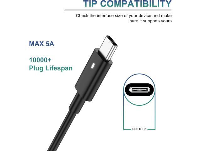 Replacement for Dell 130W Laptop Charger USB C Slim Adapter - Precision 5560 3560 5540 5570 5550 3561 5510 5520 XPS 17 15 7590 9700 9500 9510...