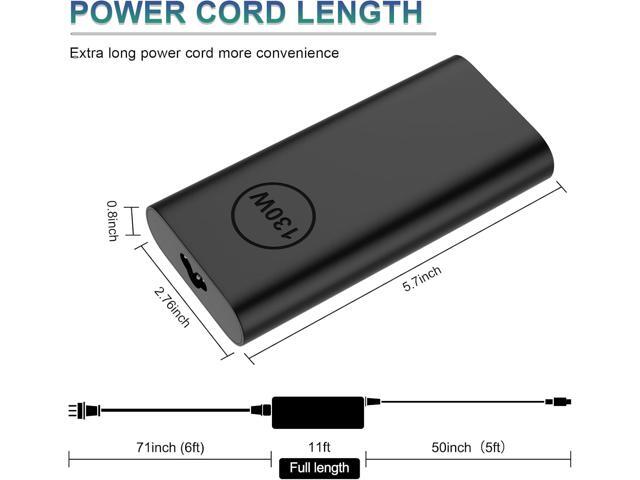Replacement for Dell 130W Laptop Charger USB C Slim Adapter - Precision 5560 3560 5540 5570 5550 3561 5510 5520 XPS 17 15 7590 9700 9500 9510...
