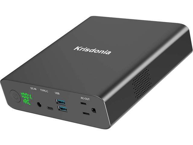 Krisdonia AC Outlet Portable Laptop Charger (TSA-Approved) 27000mAh 130W Travel Laptop Power Bank & External Battery Pack for MacBook, Laptop,...