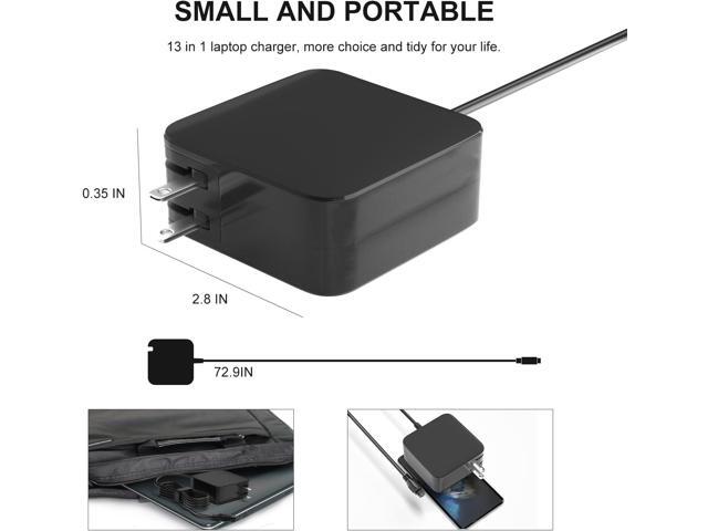 100W GaN USB C Laptop Chargers PD 3.0 Universal Laptop Compatible with HP/Dell/MacBook/Lenovo/Asus/Acer/Samsung Laptop Charger Type C, Compact &...